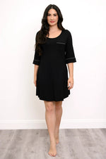 Load image into Gallery viewer, Starlight Sleepshirt | Black
