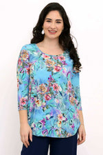 Load image into Gallery viewer, Jazz 3/4 Top | Teal Nectar
