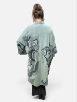 Load image into Gallery viewer, Dragon Denim Kimono
