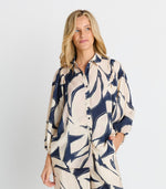 Load image into Gallery viewer, Nova Shirt Navy Floral Print

