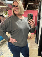 Load image into Gallery viewer, Embellished Sleeve Top
