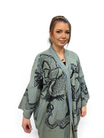 Load image into Gallery viewer, Dragon Denim Kimono
