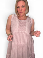 Load image into Gallery viewer, Lilac Eyelet Dress

