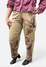 Load image into Gallery viewer, Floral Tea Dyed Jeans
