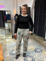 Load image into Gallery viewer, Patchwork Grey Jeans
