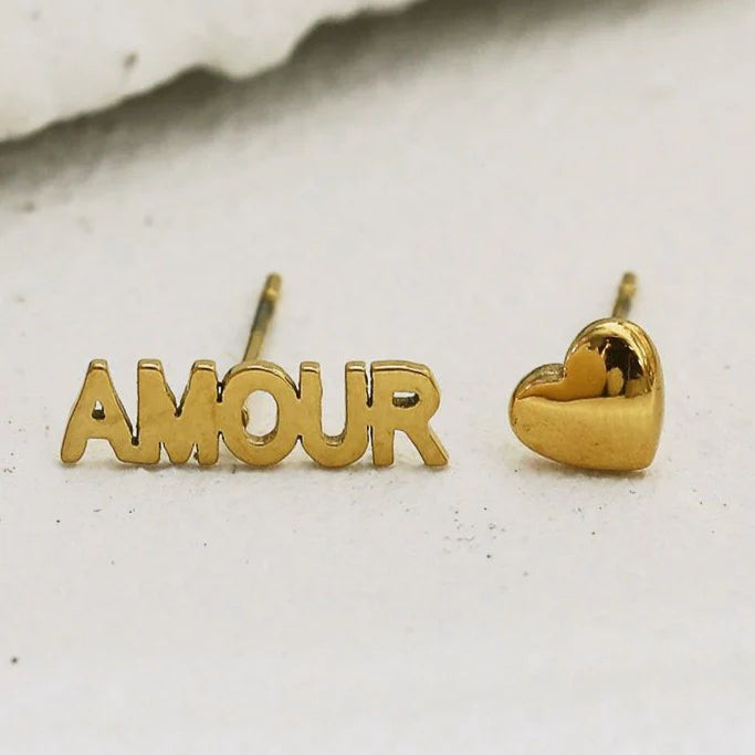 Amour & Heart Earrings