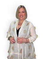 Load image into Gallery viewer, Linen Jacket with Polka
