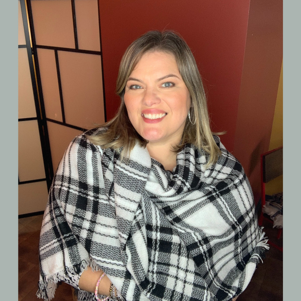 White plaid blanket 2024 scarf