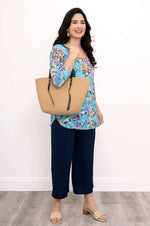 Load image into Gallery viewer, Jazz 3/4 Top | Teal Nectar
