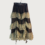 Load image into Gallery viewer, Boho Lace Tiered Skirt
