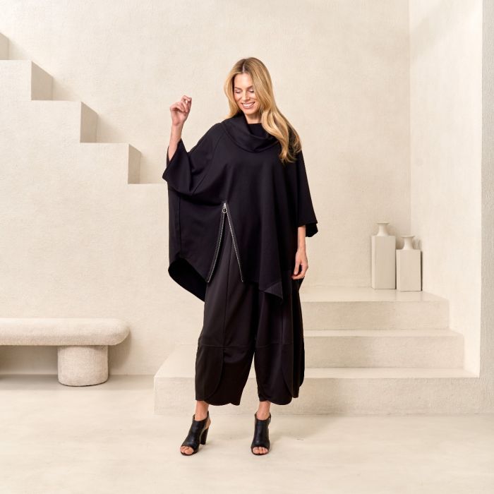 Bottom Zip Poncho