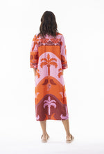 Load image into Gallery viewer, Celeste Orange Shirt Dress
