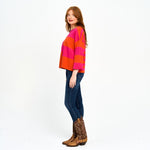 Load image into Gallery viewer, Checkered Round Neck Sweater
