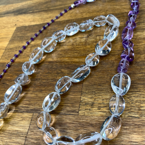 Quartz & Light Amethyst Necklace