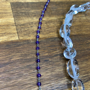 Quartz & Light Amethyst Necklace