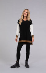 Load image into Gallery viewer, Colour Block Step Hem Tunic Long

