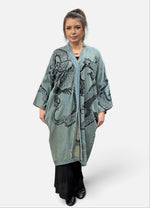 Load image into Gallery viewer, Dragon Denim Kimono

