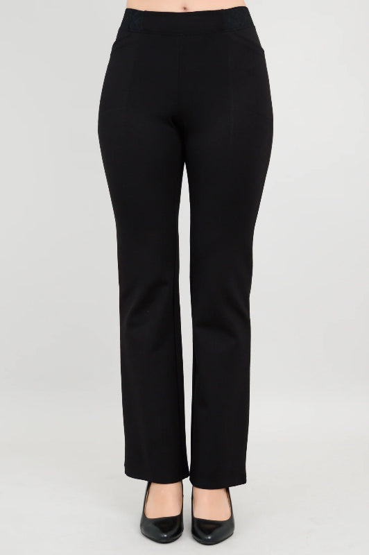 Black pants on a white background