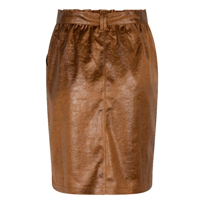 Crinkle Metallic Skirt