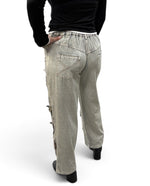 Load image into Gallery viewer, Patchwork Grey Jeans
