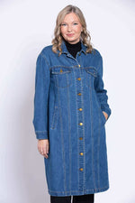 Load image into Gallery viewer, Geraldine Long Jean Jacket
