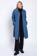 Load image into Gallery viewer, Geraldine Long Jean Jacket
