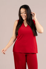 Load image into Gallery viewer, Go To Narrow V-Neck Tank
