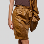 Load image into Gallery viewer, Crinkle Metallic Skirt
