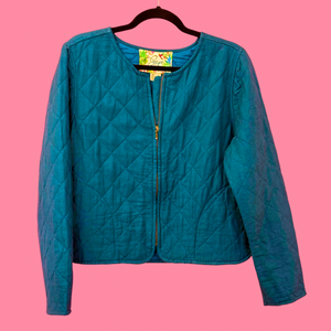 Pure Linen Quilted Jacket