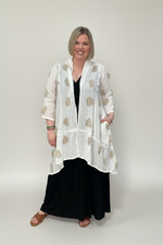 Load image into Gallery viewer, Linen Jacket with Polka
