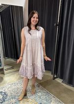 Load image into Gallery viewer, Lilac Eyelet Dress
