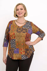 Load image into Gallery viewer, Jackie 3/4 Sleeve | Fall Picnic
