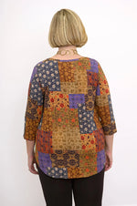 Load image into Gallery viewer, Jackie 3/4 Sleeve | Fall Picnic
