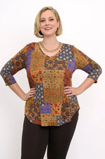 Load image into Gallery viewer, Jackie 3/4 Sleeve | Fall Picnic
