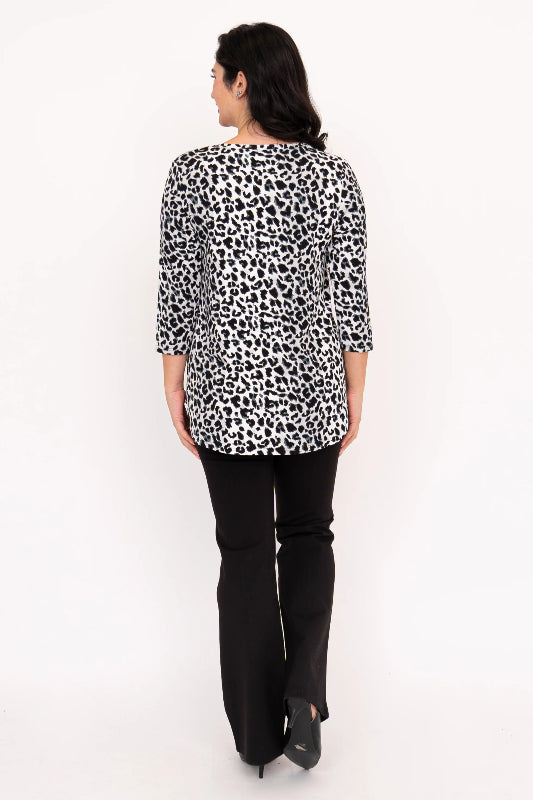 Jazz 3/4 Sleeve | BW Leopard