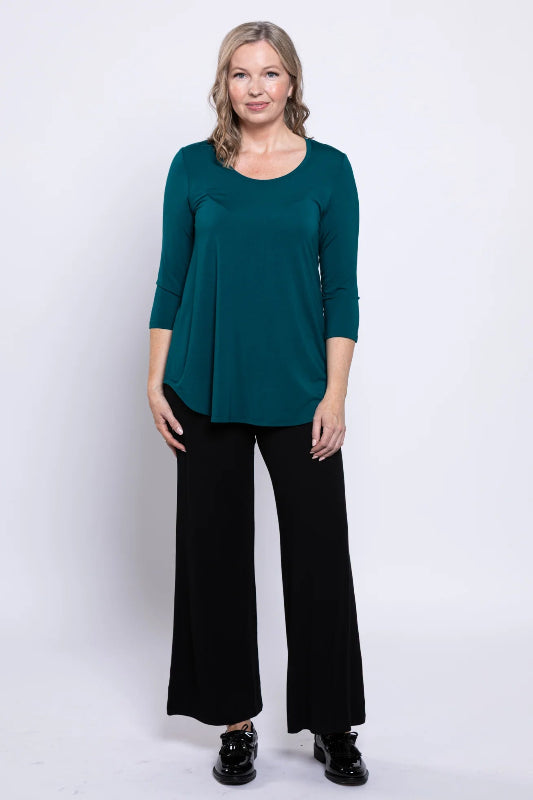 Jazz 3/4 Top | Teal