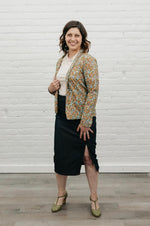 Load image into Gallery viewer, KW Dawna Ruched Midi Reversible Skirt
