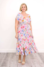 Load image into Gallery viewer, Morgan Dress Pink Bouquet
