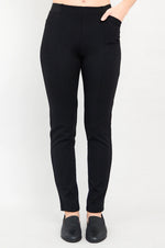 Load image into Gallery viewer, Black pants worn by a person on a white background
