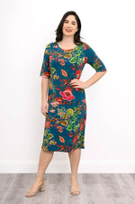 Load image into Gallery viewer, Olivia Dress | Teal Fantasy
