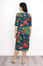 Load image into Gallery viewer, Olivia Dress | Teal Fantasy
