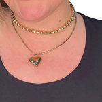 Load image into Gallery viewer, Golden Orb Necklace (Pearls)
