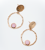 Load image into Gallery viewer, Rose Quartz Drop Earrings
