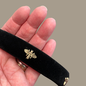 Velvet Bee Head Band