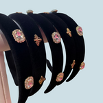 Load image into Gallery viewer, Velvet Rhinestone Headband
