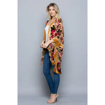 Load image into Gallery viewer, Rose Velvet Kimono

