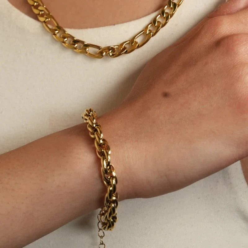 WANDSWORTH: Chunky Intricate Multi-Link Bracelet
