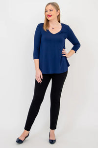 Jackie 3/4 Sleeve | Indigo