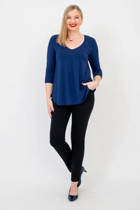 Jackie 3/4 Sleeve | Indigo