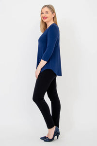 Jackie 3/4 Sleeve | Indigo